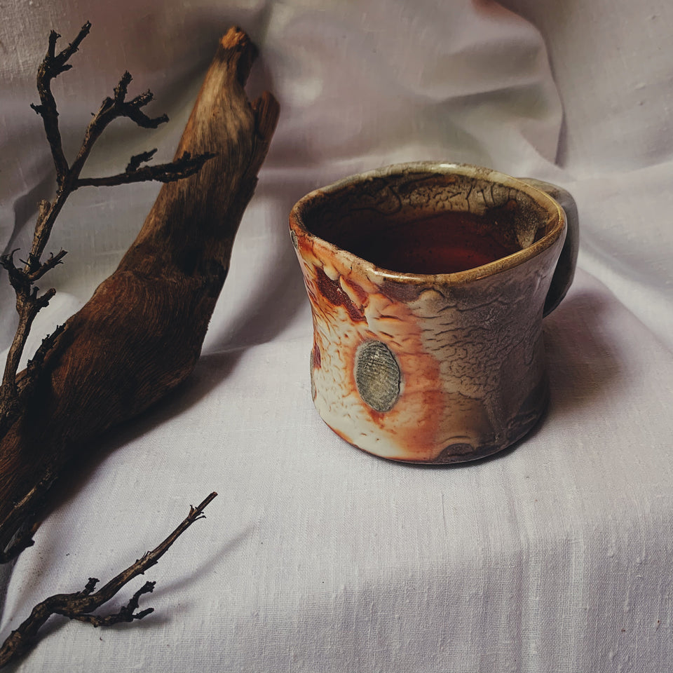 Wood Fired Mug With Shino Glaze