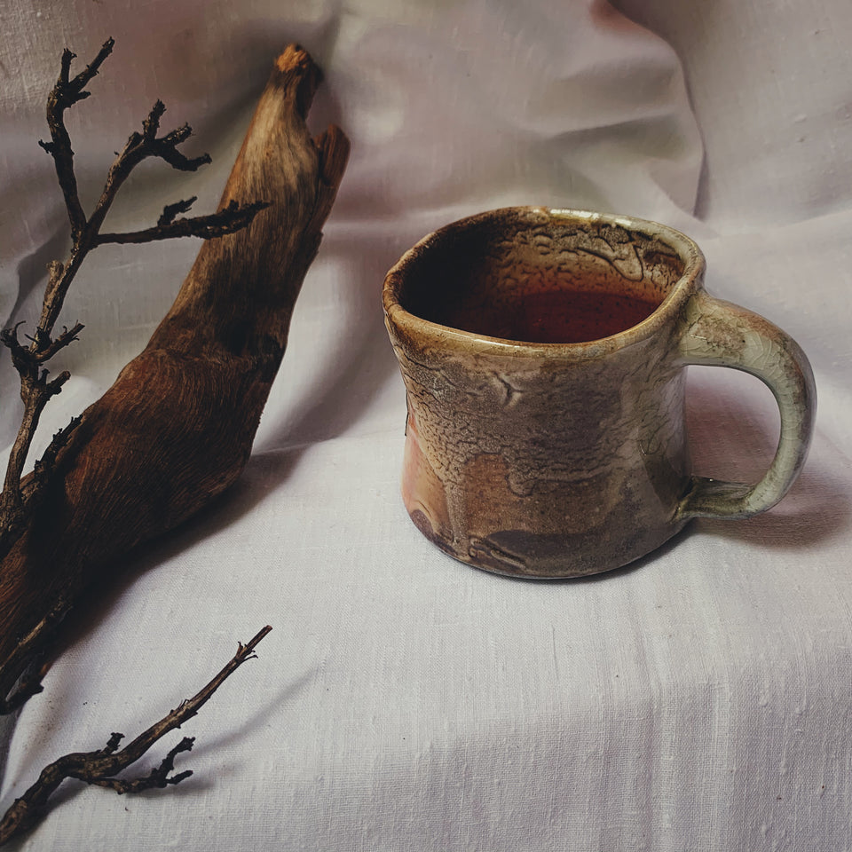 Wood Fired Mug With Shino Glaze