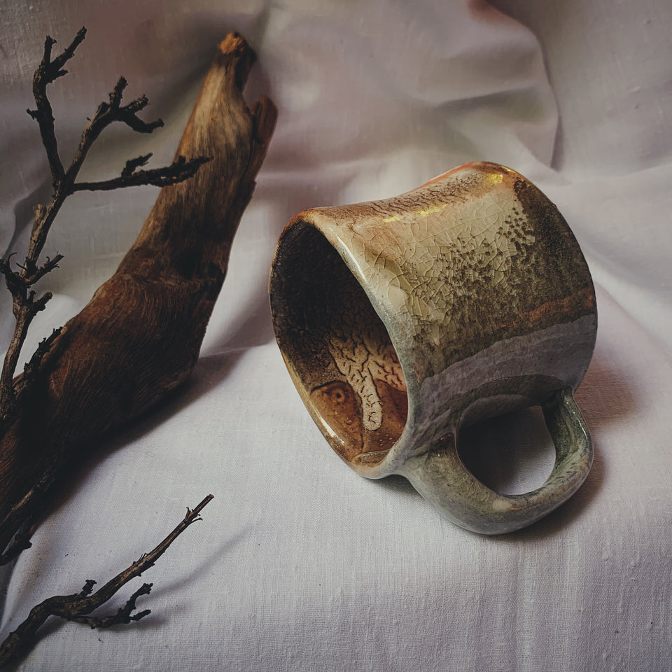 Wood Fired Mug With Shino Glaze